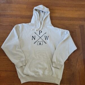 PNW Arrows Pacific Northwest Men's Hoodie Cream MJ Apparel Sweatshirt  Sz XL.